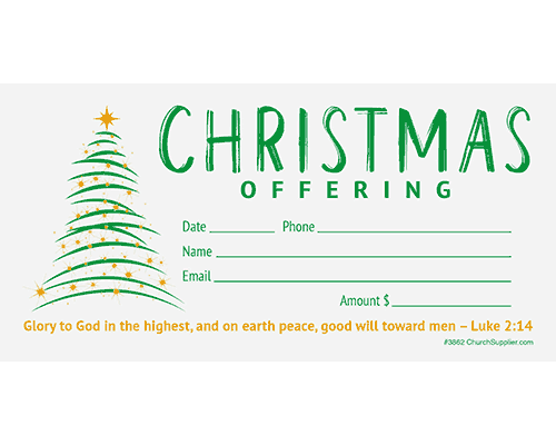 Elevate Your Church's Christmas Spirit with Unique Offering Envelopes