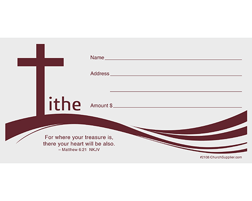 Church Tithe Envelopes, Tithe Offering Envelopes (Pkg of 100)