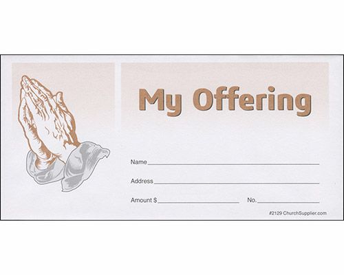 church offering envelopes